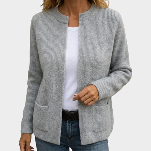 Women’s Cotton Cardigan Hidden Zipper Classic Fit
