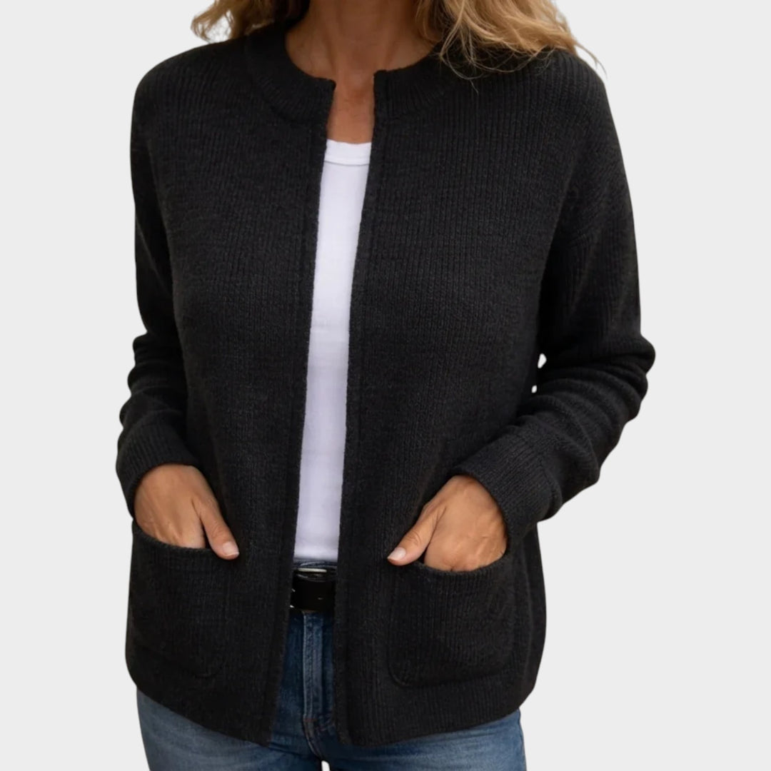 Women’s Cotton Cardigan Hidden Zipper Classic Fit