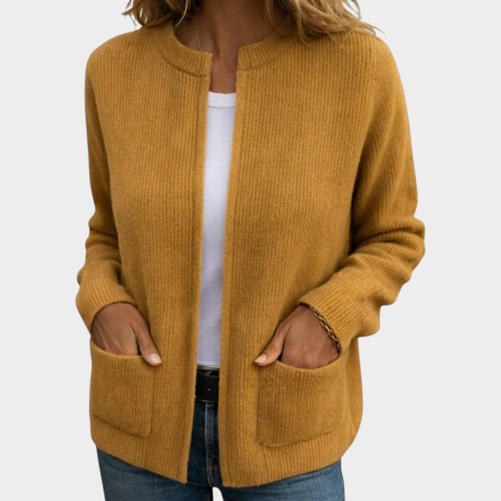 Women’s Cotton Cardigan Hidden Zipper Classic Fit