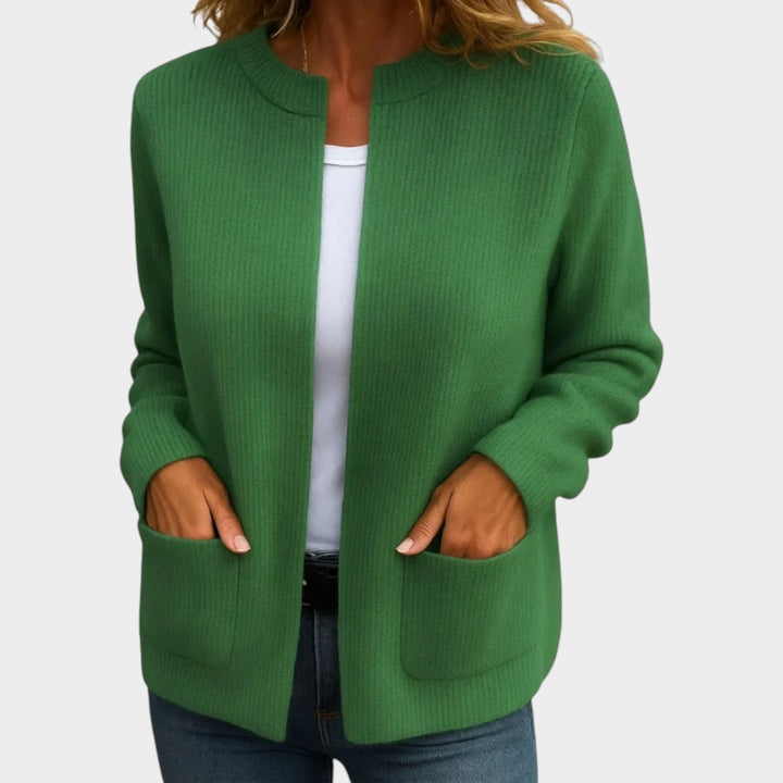Women’s Cotton Cardigan Hidden Zipper Classic Fit