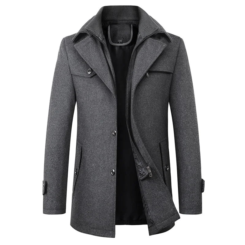 Waterproof Business Winter | Woolen Coat