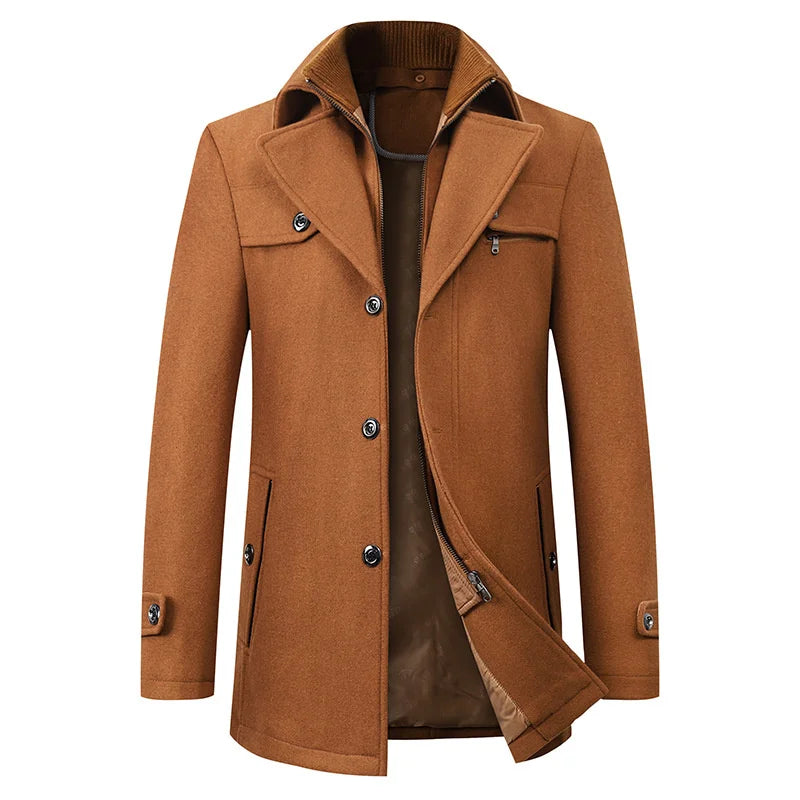 Waterproof Business Winter | Woolen Coat