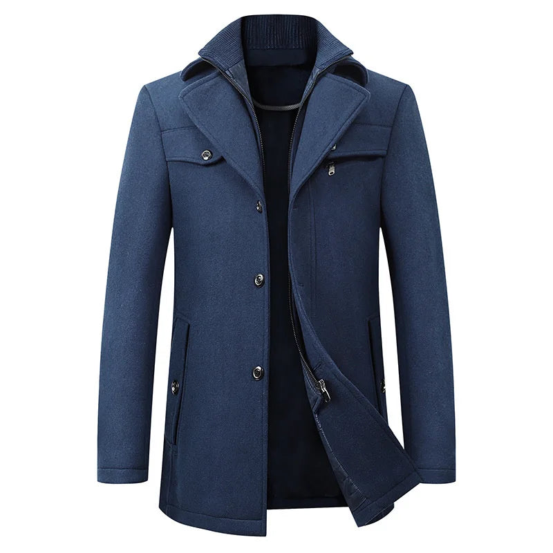 Waterproof Business Winter | Woolen Coat