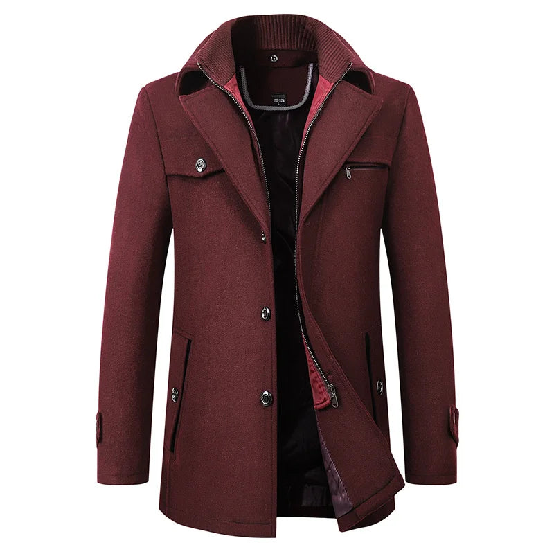 Waterproof Business Winter | Woolen Coat