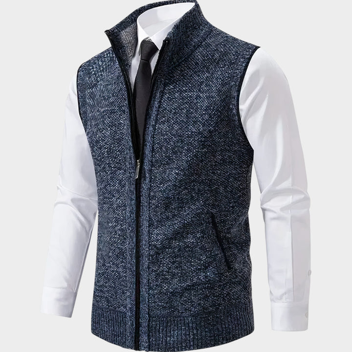 Sleeveless Fleece Soft Knit | Cardigan