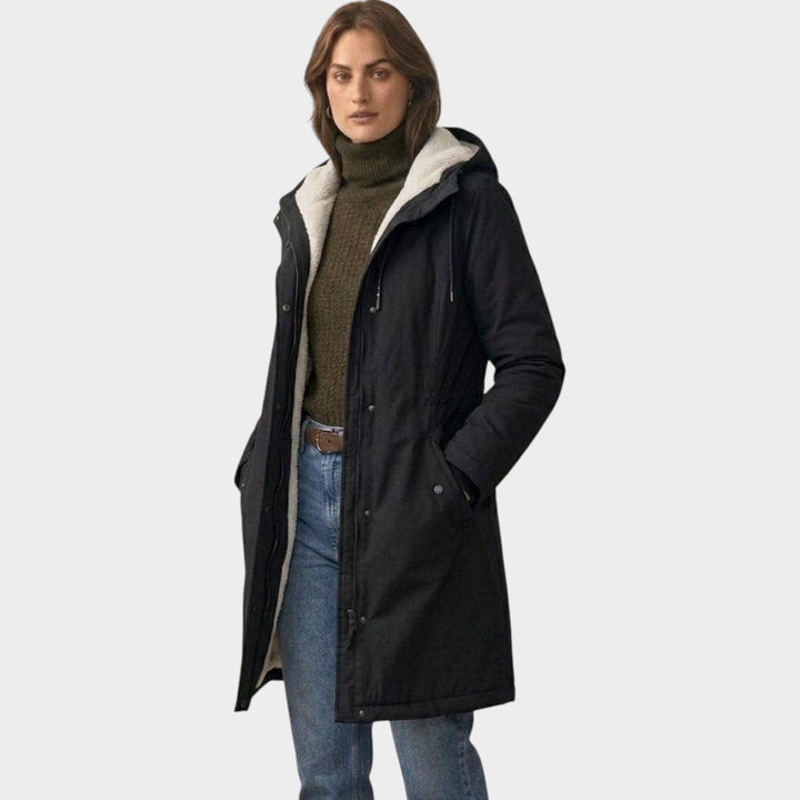 Women’s Winter Coat Fleece Lined Long Line