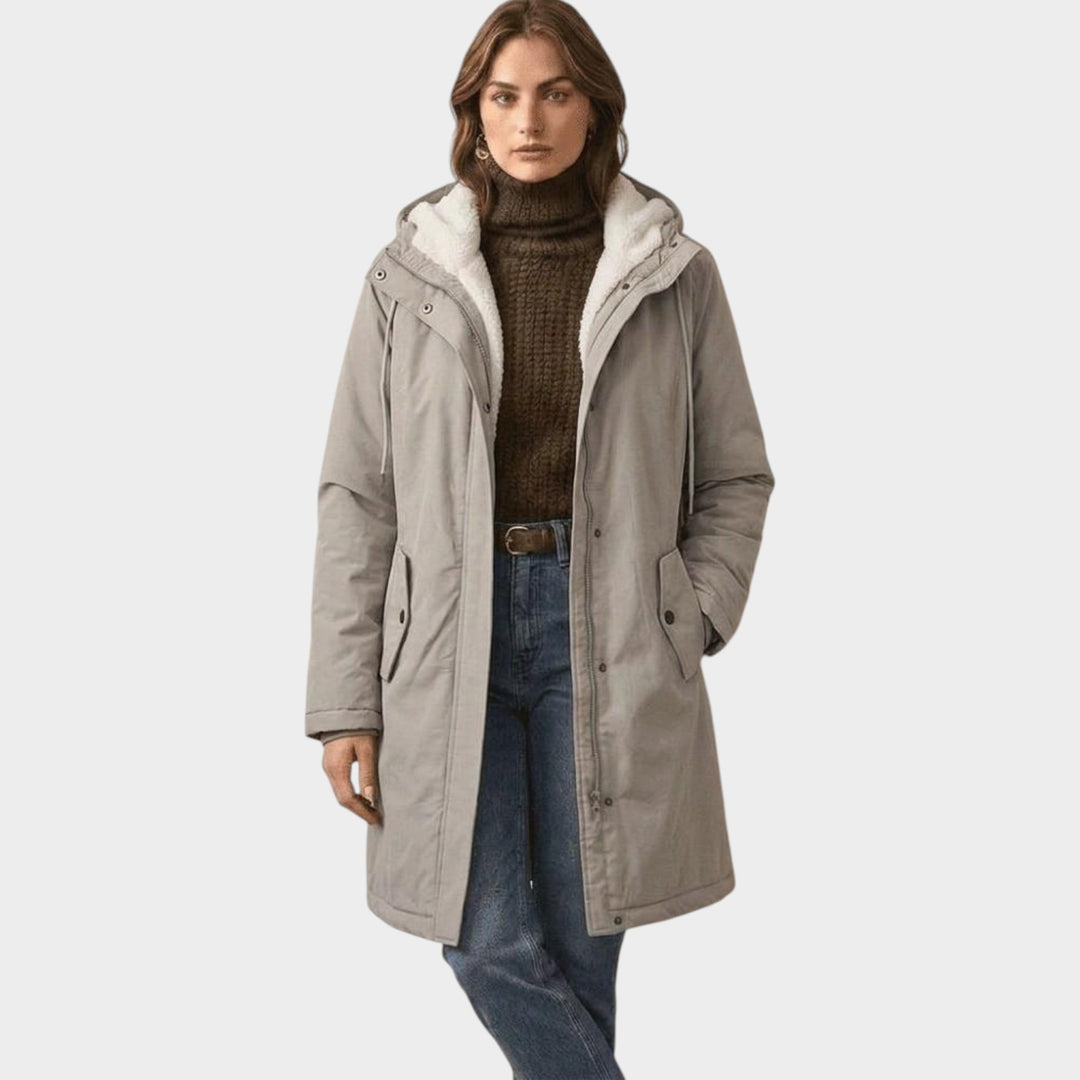 Women’s Winter Coat Fleece Lined Long Line