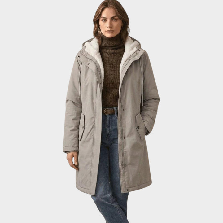 Women’s Winter Coat Fleece Lined Long Line