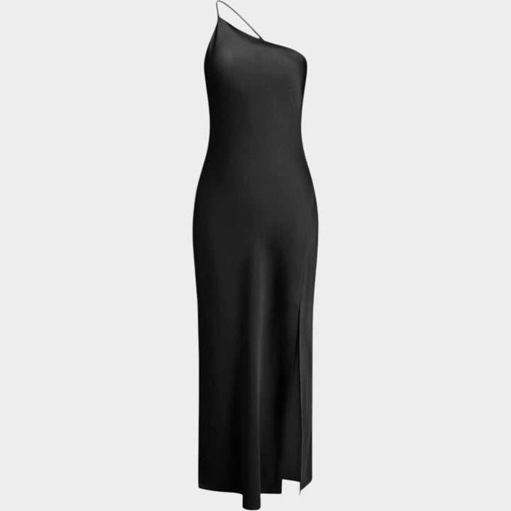 Formal Luxury Satin Halter Neck Dress