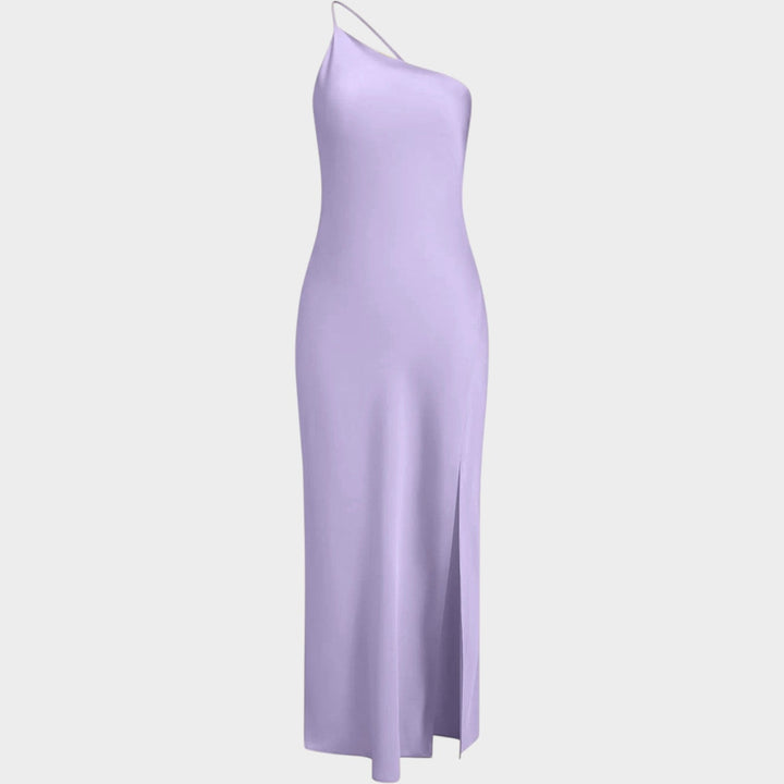 Formal Luxury Satin Halter Neck Dress
