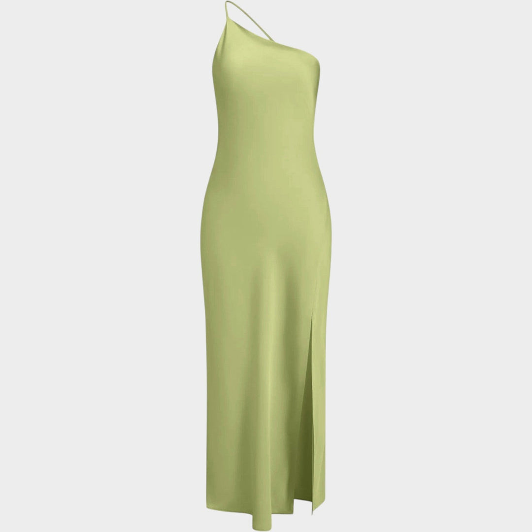 Formal Luxury Satin Halter Neck Dress