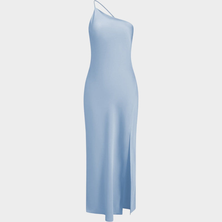Formal Luxury Satin Halter Neck Dress