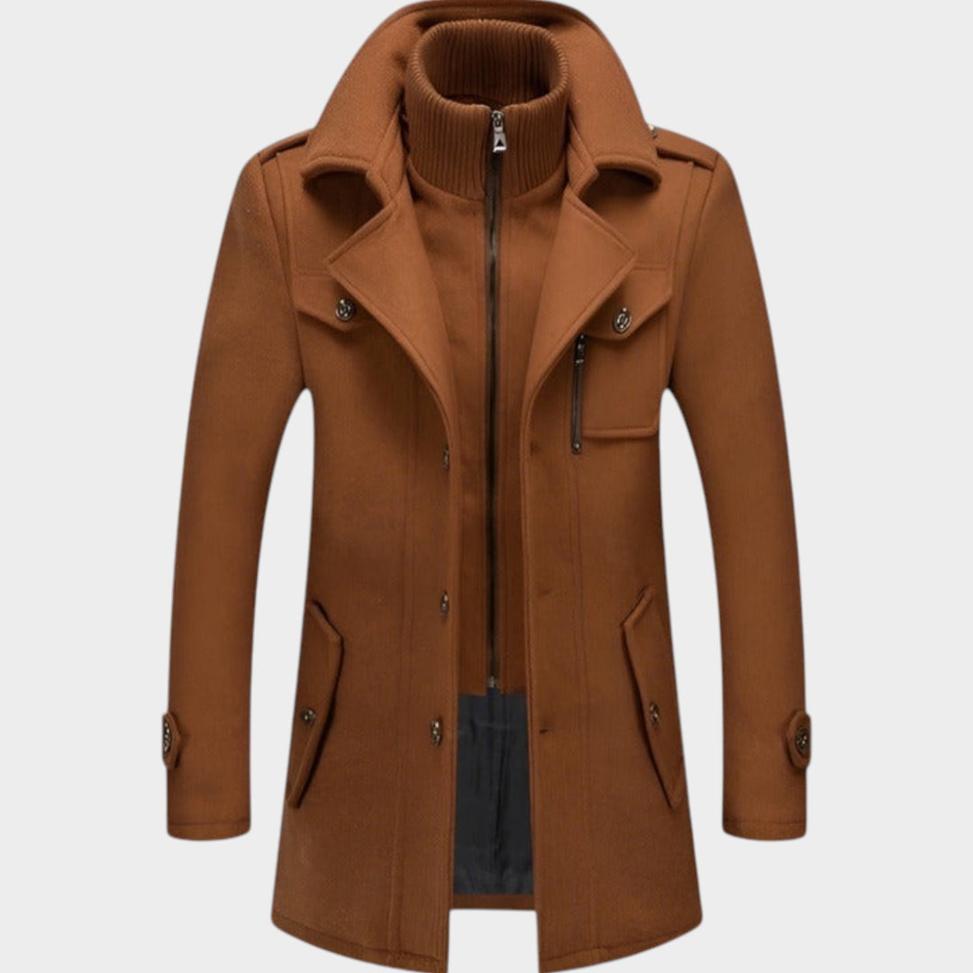 Extra Thick with High Collar  | Woolen Coat
