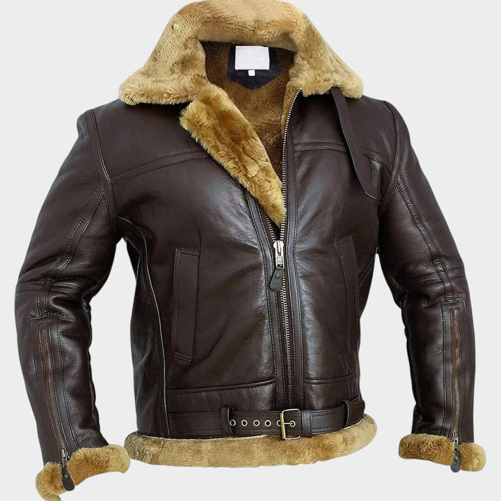 Ginger Genuine | Shearling Bomber Jacket
