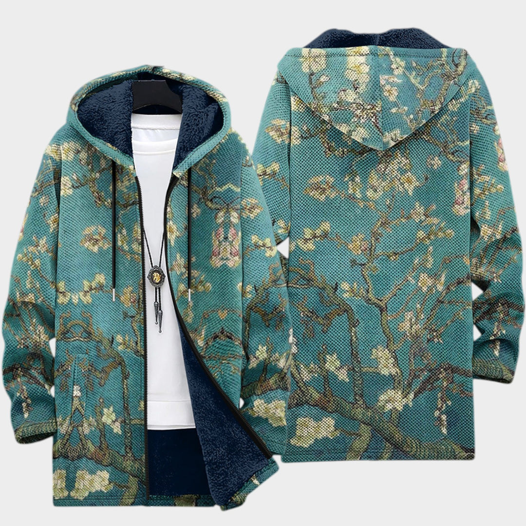 Women’s Fleece Jacket Artistic Tapestry Pattern