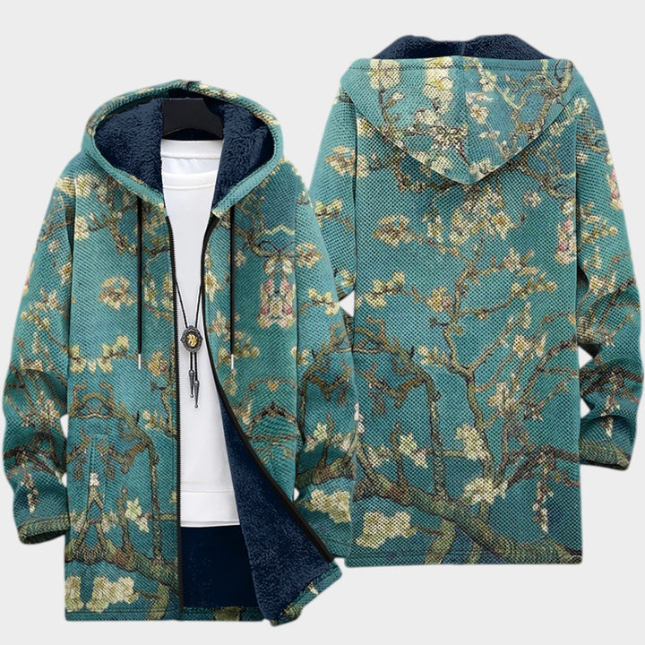 Women’s Fleece Jacket Artistic Tapestry Pattern