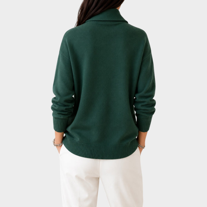 Women’s Knit Sweater Soft V Neck Long Sleeve