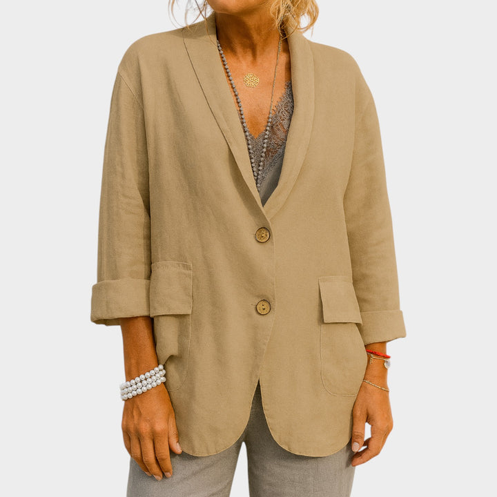 Women’s Linen Blazer | Lightweight Tailored Jacket for Business, Casual &amp; Smart Wear
