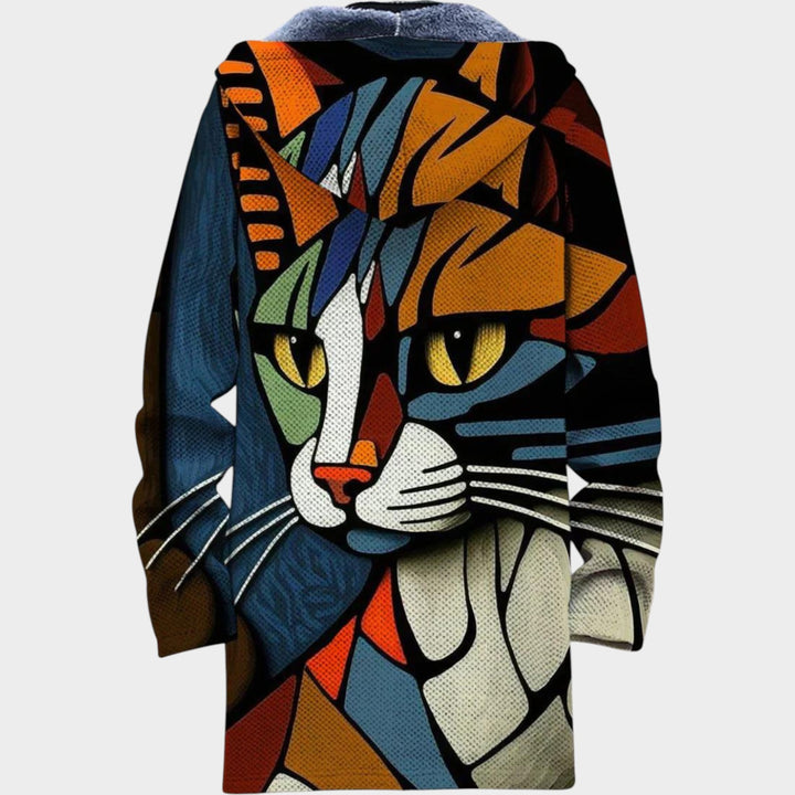 Women’s Fleece Jacket Creative Colourwork Knit Design