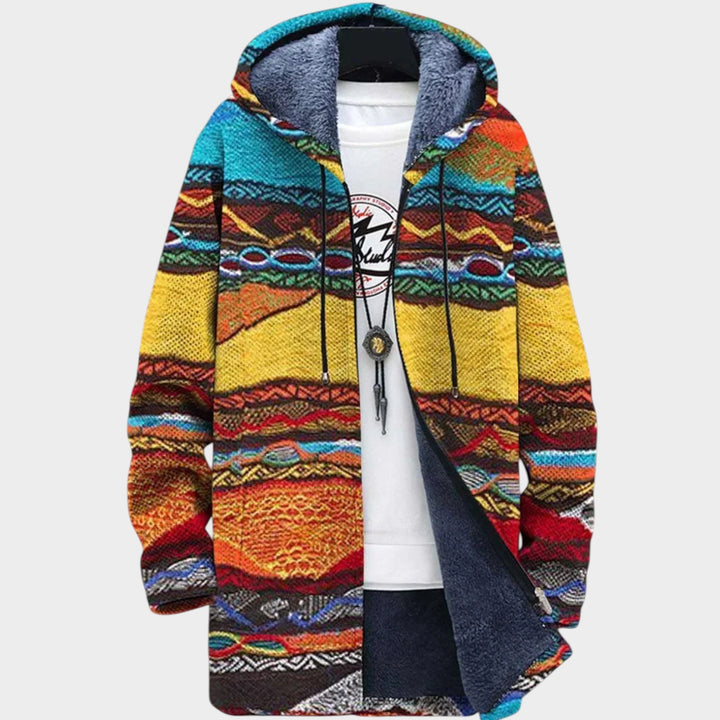 Women’s Fleece Jacket Creative Colourwork Knit Design
