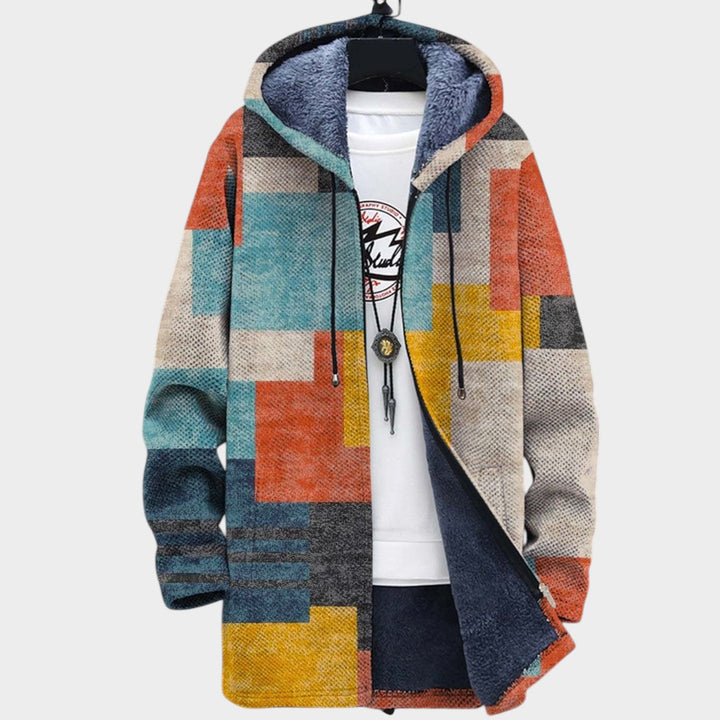 Women’s Fleece Jacket Creative Colourwork Knit Design