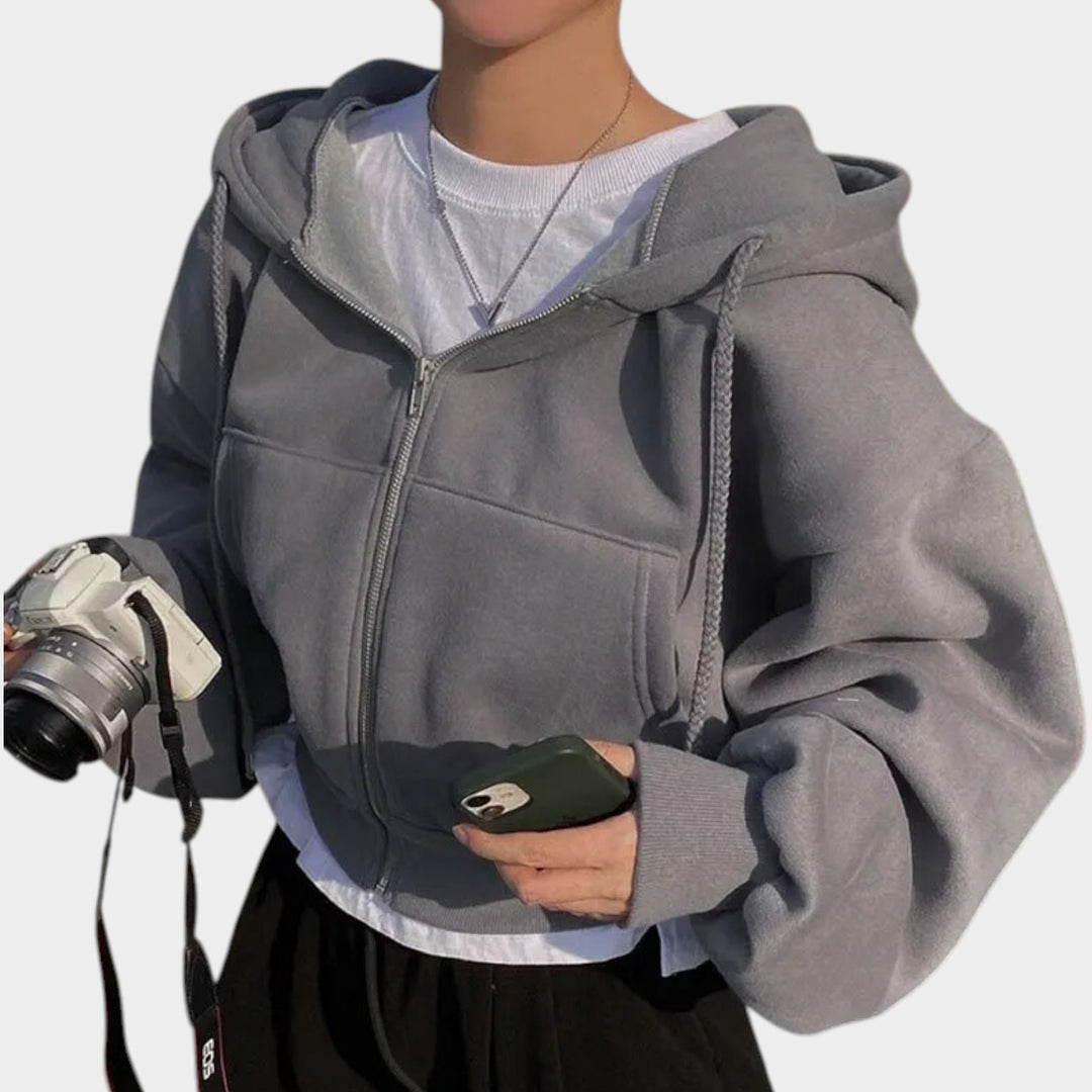 Women’s Zip-Up Hoodie Oversized Fit