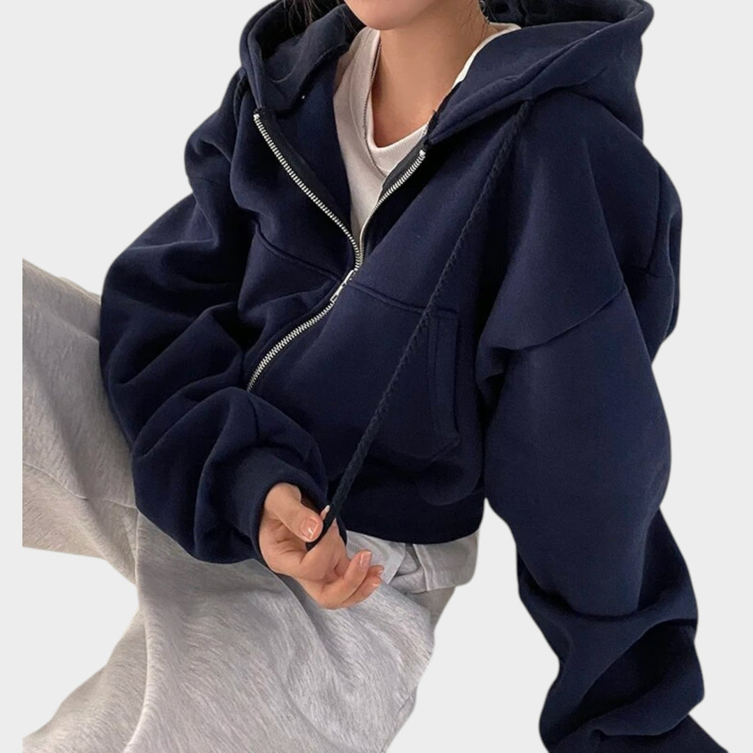 Women’s Zip-Up Hoodie Oversized Fit