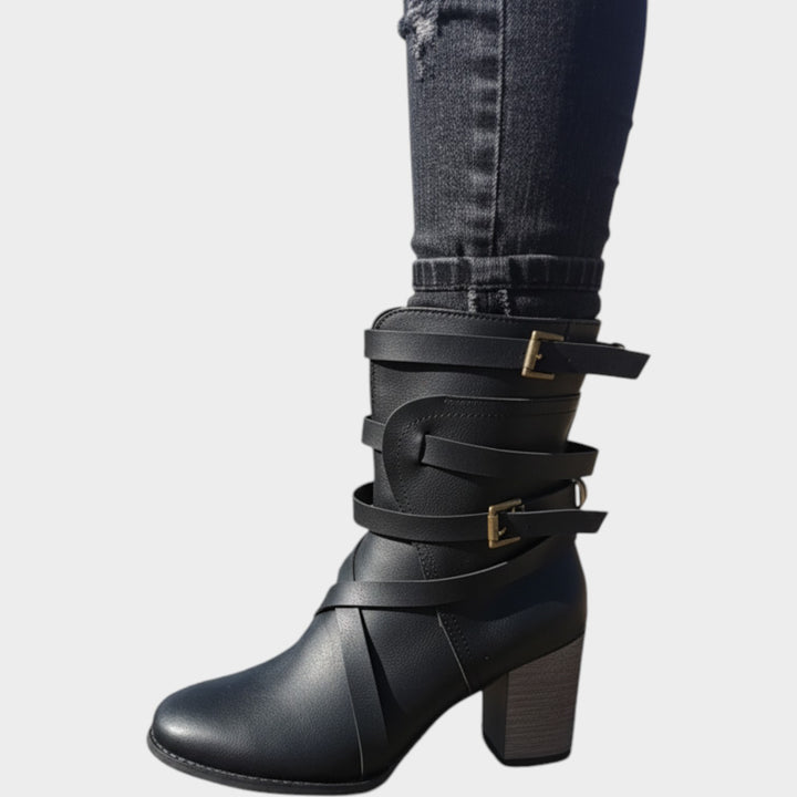 Women’s Ankle Boots Buckle Strap Detail