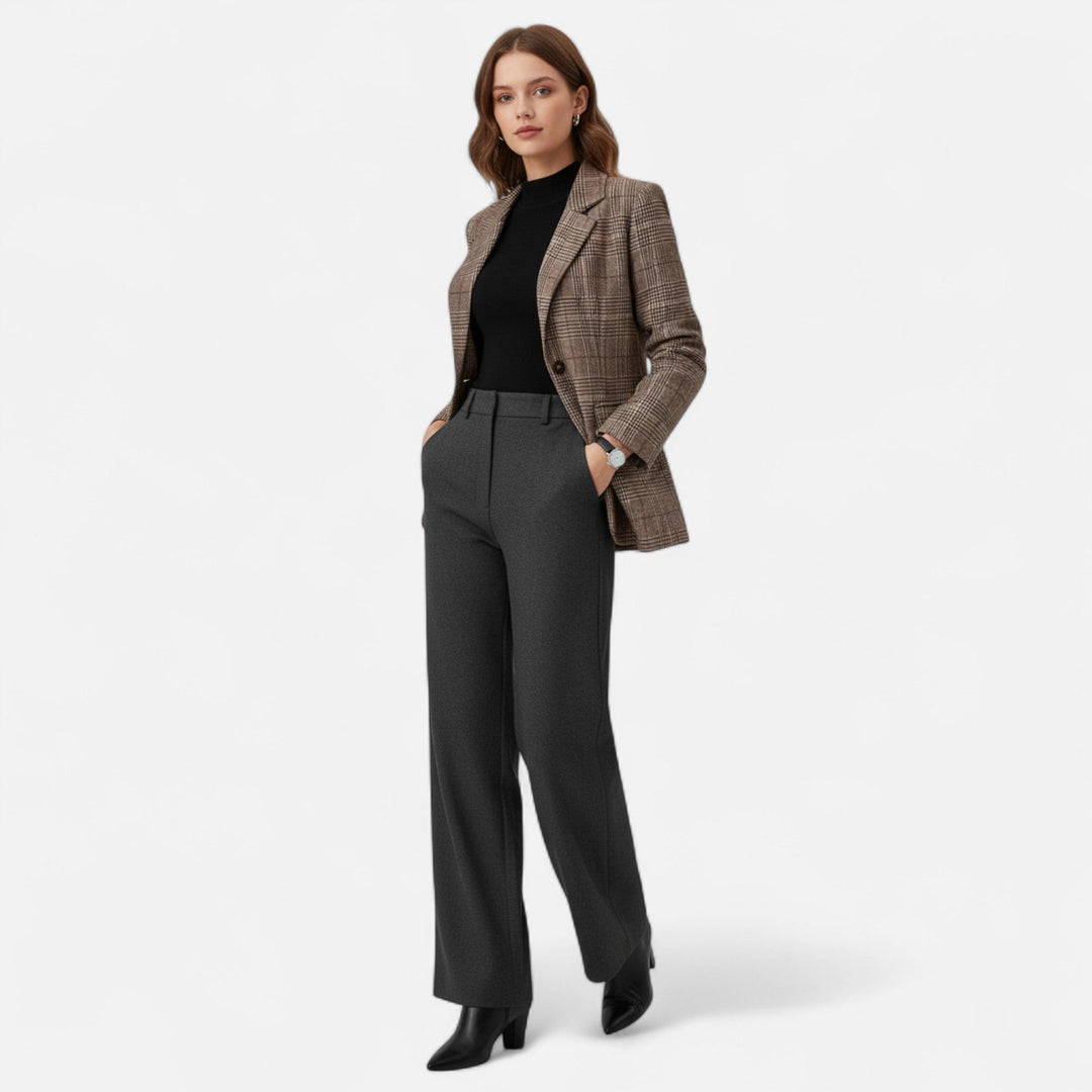 Women’s Plaid Blazer | Classic Tailored Jacket for Business, Office &amp; Smart Casual Wear