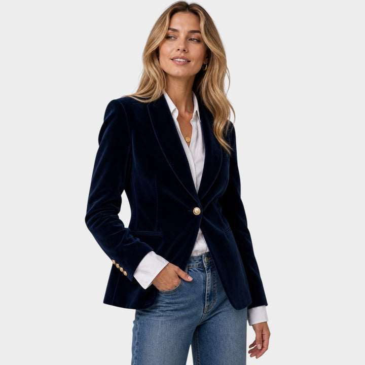Women’s Blazer Business Tailored Fit Button Front