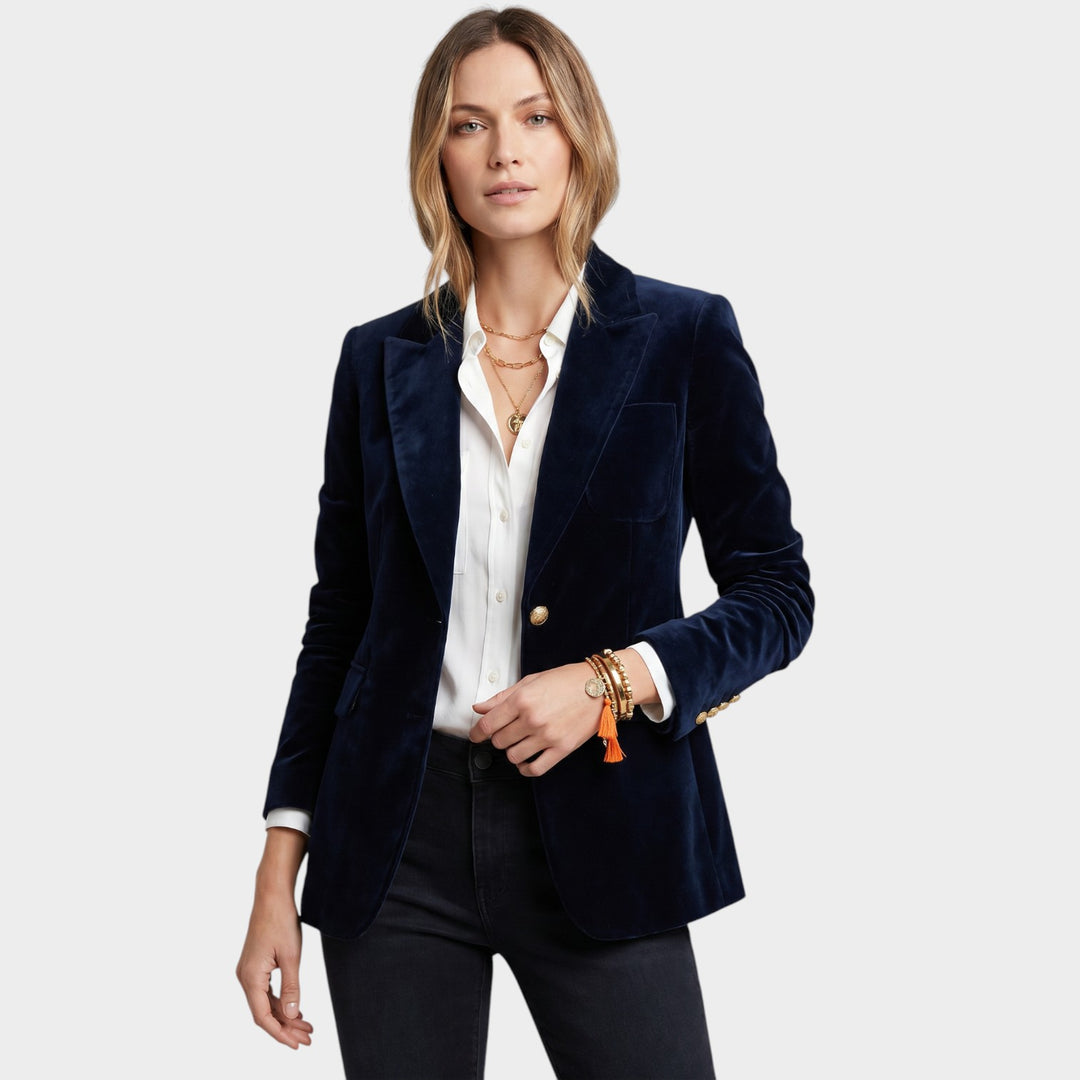 Women’s Blazer Business Tailored Fit Button Front
