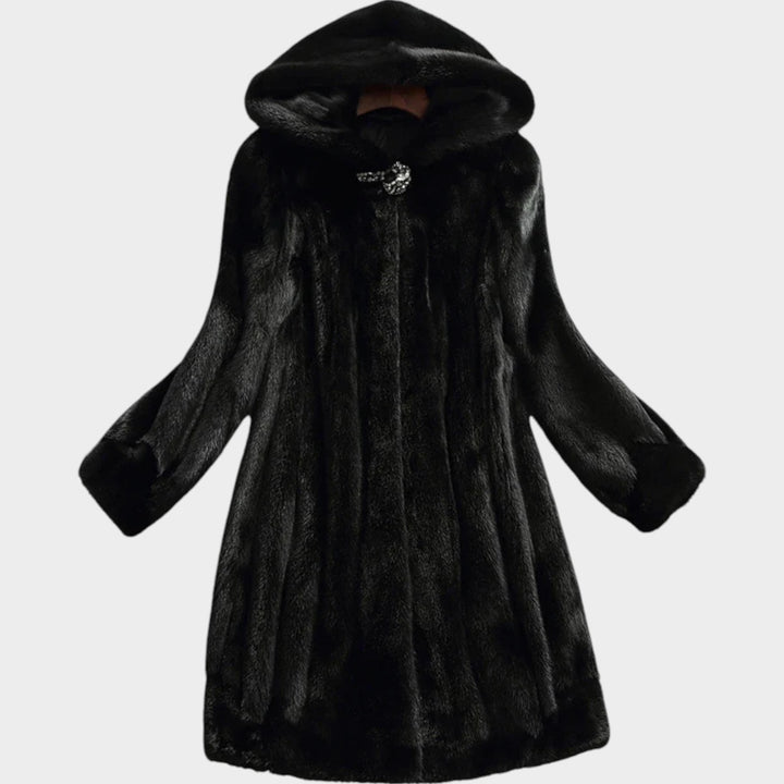 Faux Fur Wool Coat