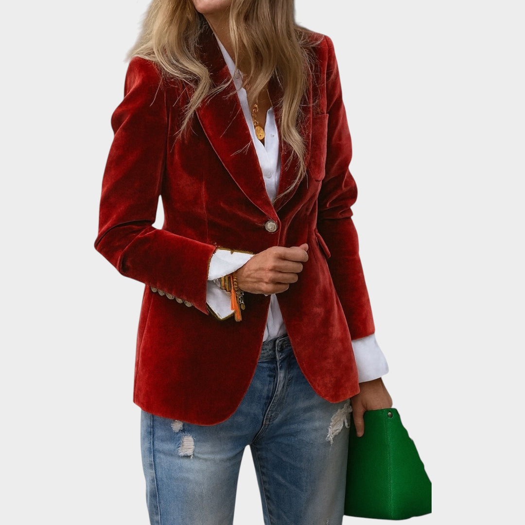 Women’s Blazer Business Tailored Fit Single Button