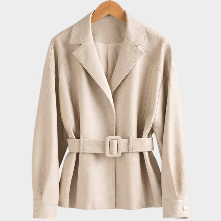 Women’s Belted Jacket Long Sleeve Waist Tie Design