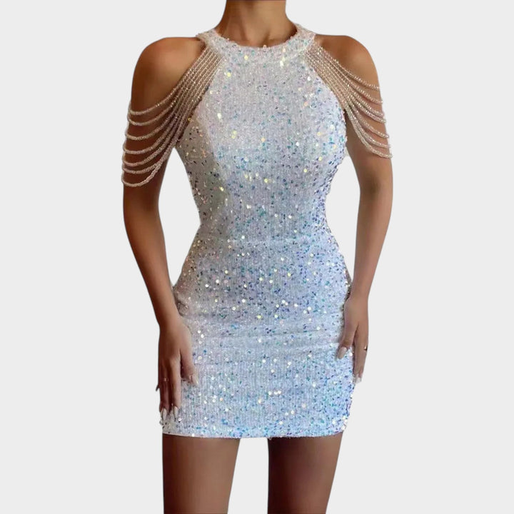 Cocktail Beaded Mini Dress