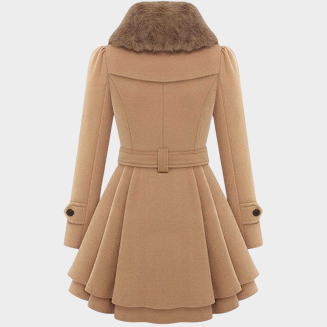 Women’s Double-Breasted Coat Minimalist Design