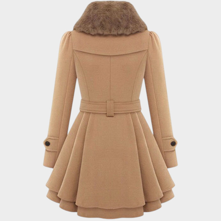 Women’s Double-Breasted Coat Minimalist Design