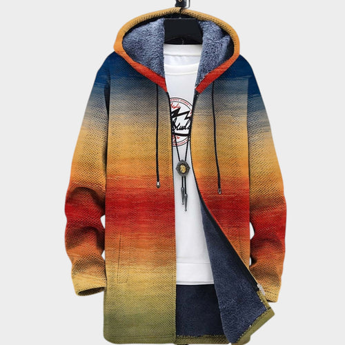 Women’s Fleece Jacket Contemporary Art Style