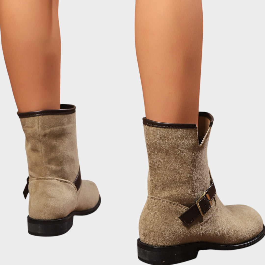 Women’s Ankle Boots V Cut Strap Detail