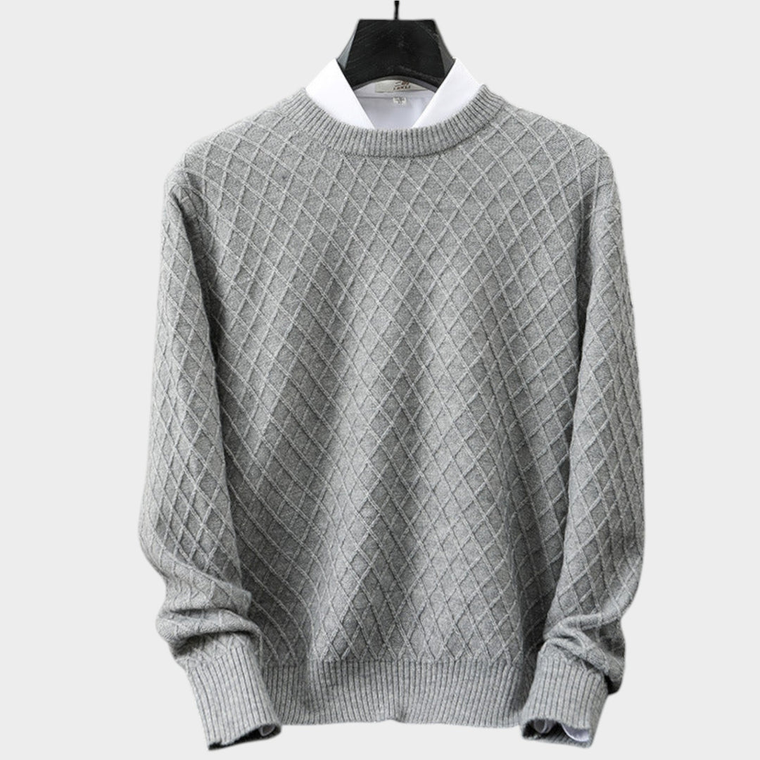 Cashmere Diamond Knit Sweater