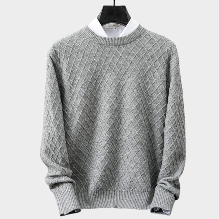 Cashmere Diamond Knit Sweater