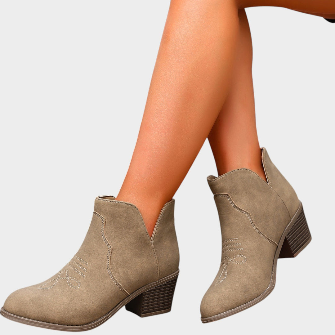 Women’s Ankle Boots Block Heel Comfort Design