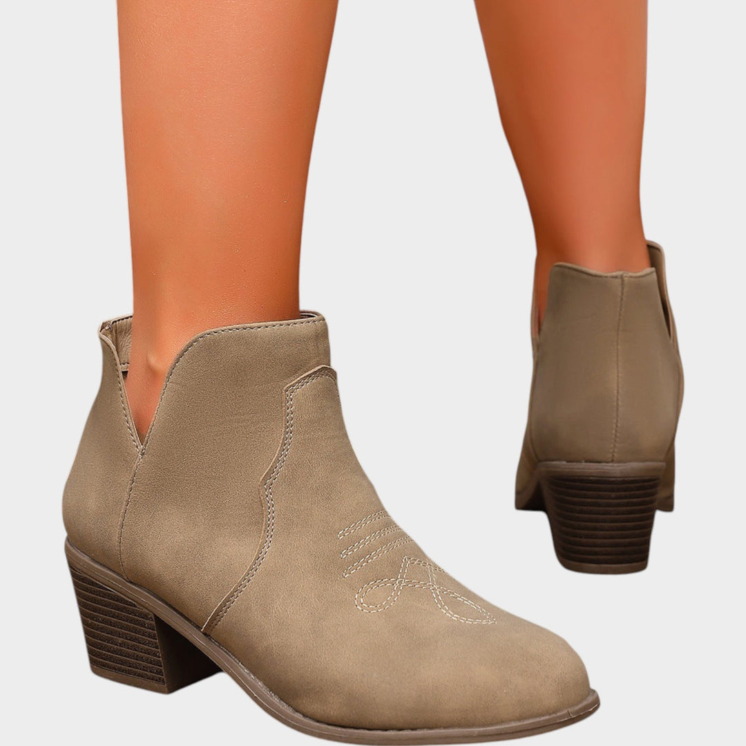 Women’s Ankle Boots Block Heel Comfort Design