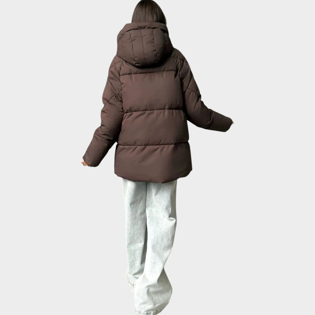 Women’s Quilted Winter Jacket Oversized Hooded Design