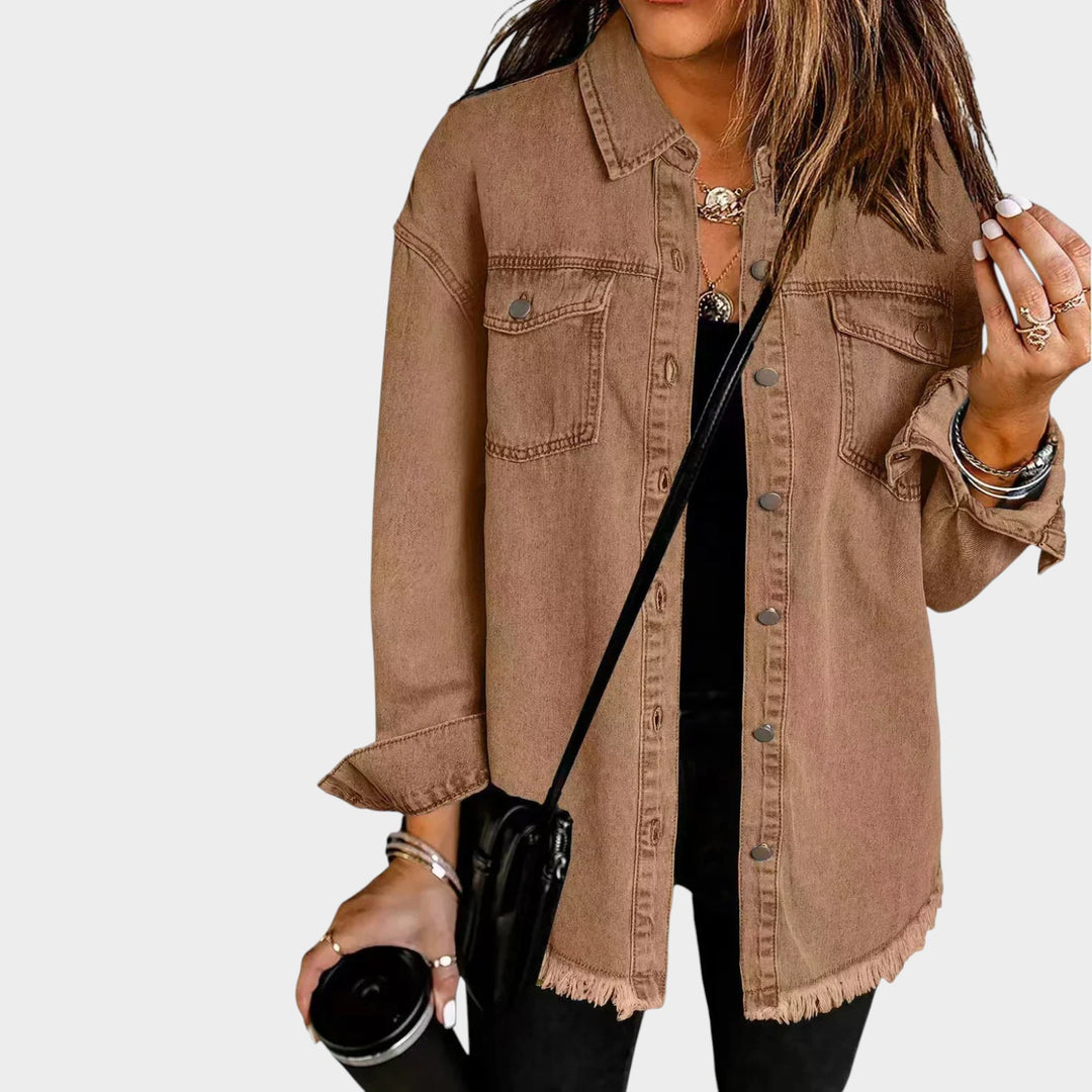 Women’s Classic Jean Jacket Casual Denim Outerwear