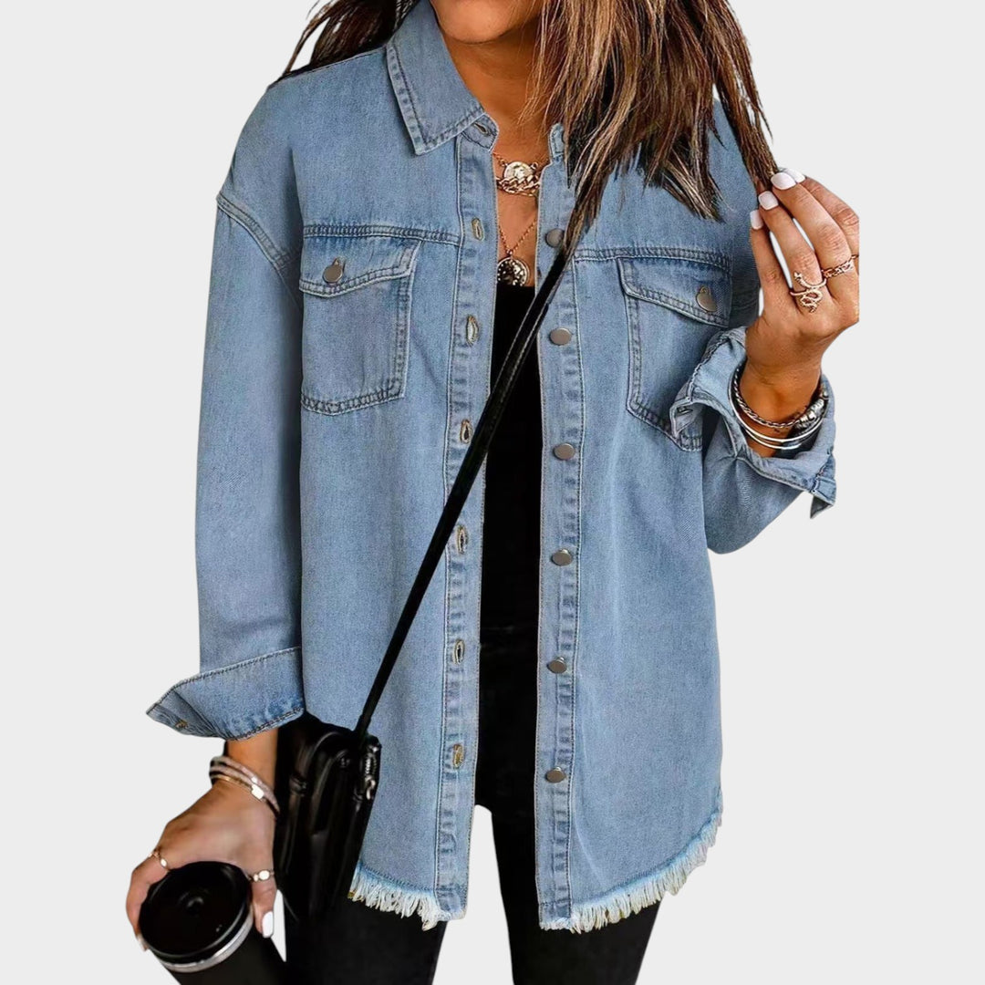 Women’s Classic Jean Jacket Casual Denim Outerwear