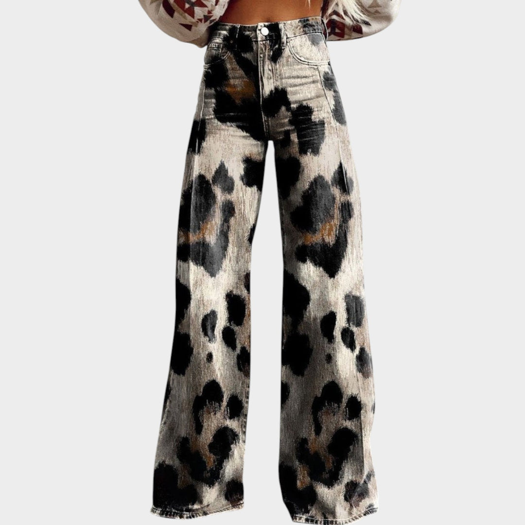 Women’s Bohemian Pants Chic Wide Leg Flowy Fit