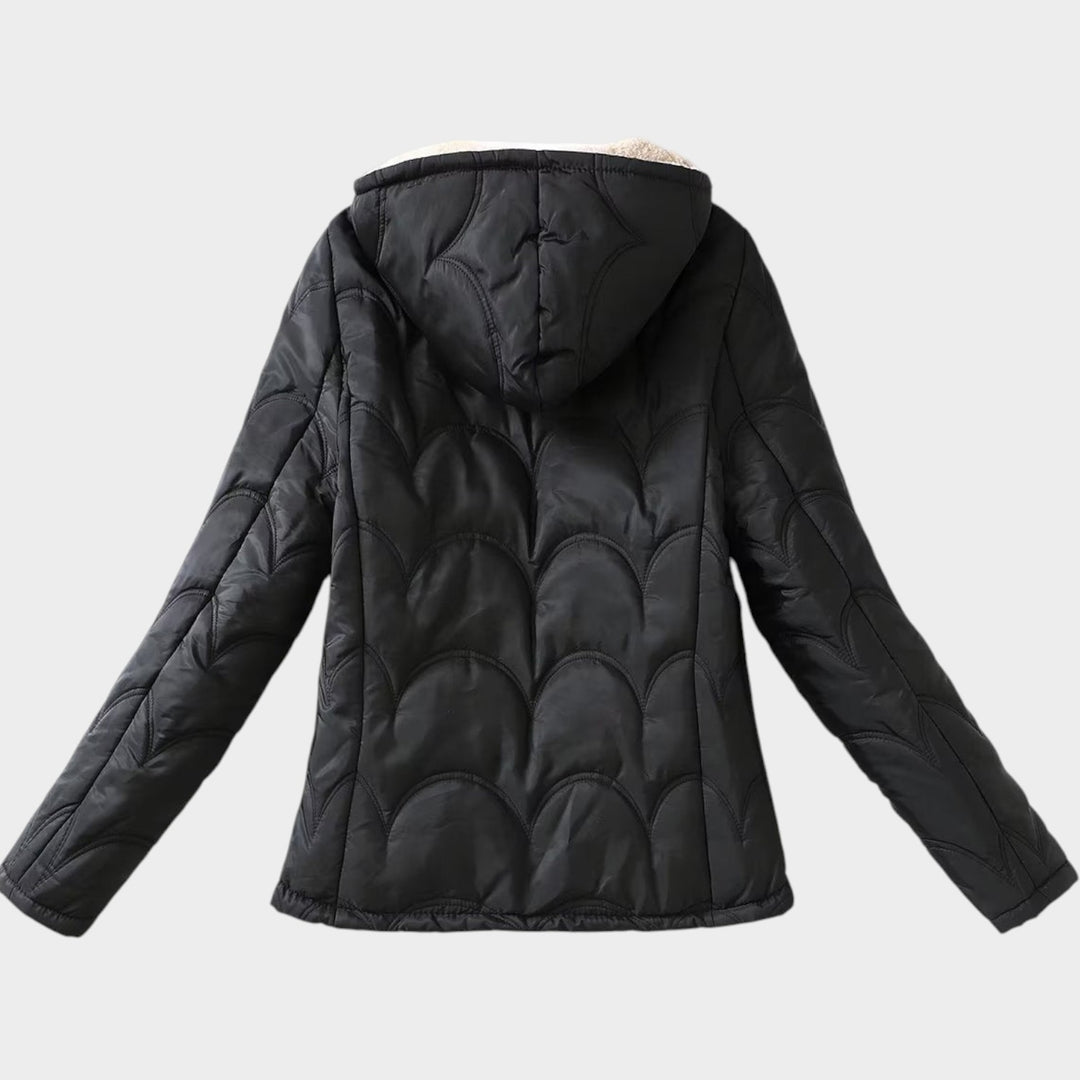 Women’s Quilted Jacket Casual Hooded Fleece Lined
