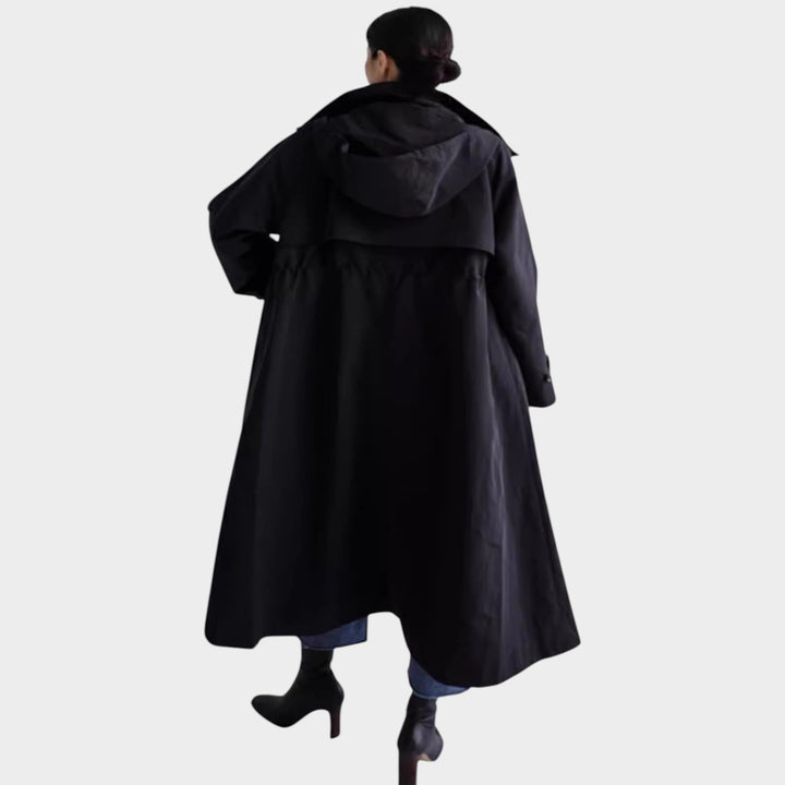 Women’s Raincoat Waterproof Style Oversized Hooded A-Line