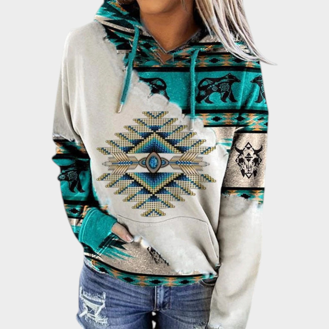 Women’s Hoodie Drawstring Hood Kangaroo Pocket Casual Fit